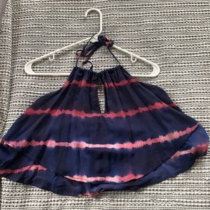 Tie Halter neck tank top